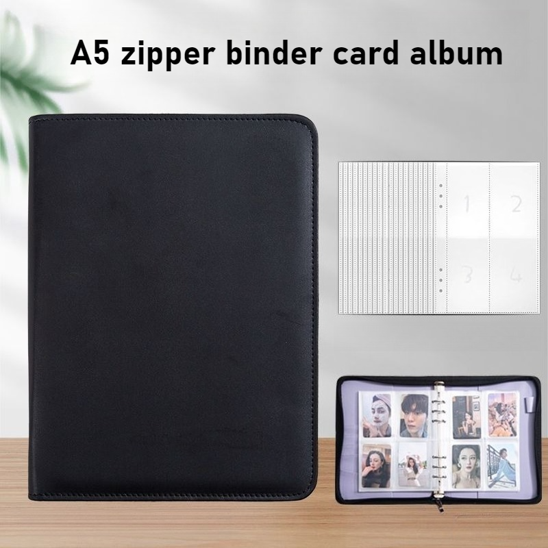 Pokemon Binder Card - A5 PU Leather Zipper Card Binder