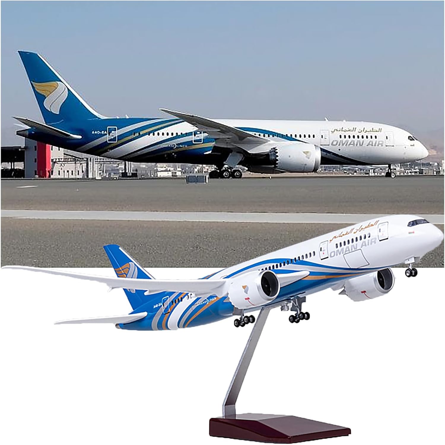 Model Airplane Plastic - 1/130 Scale 47CM Airplane 787 B787