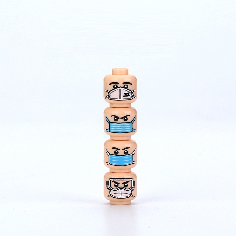 MOC City Face Heads Mini Actio - Lego Minifigure Holder ulasan dan harga