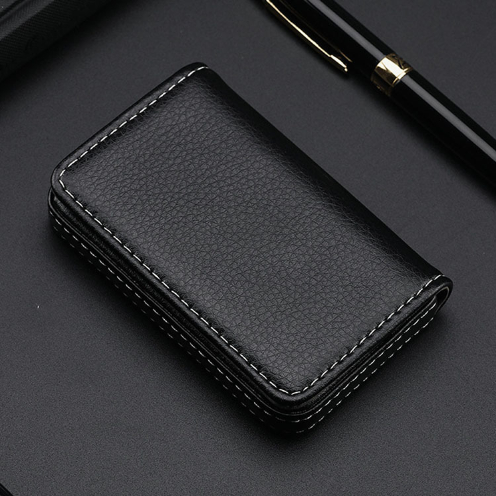 Sized Stitched PU Leather Cred - Card Top Loader ulasan dan harga