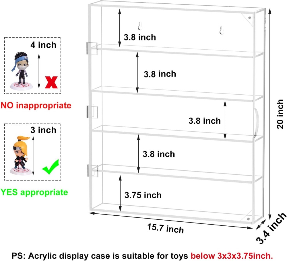 5-Tier Acrylic Display Case fo - Display Case Acrylic ulasan dan harga