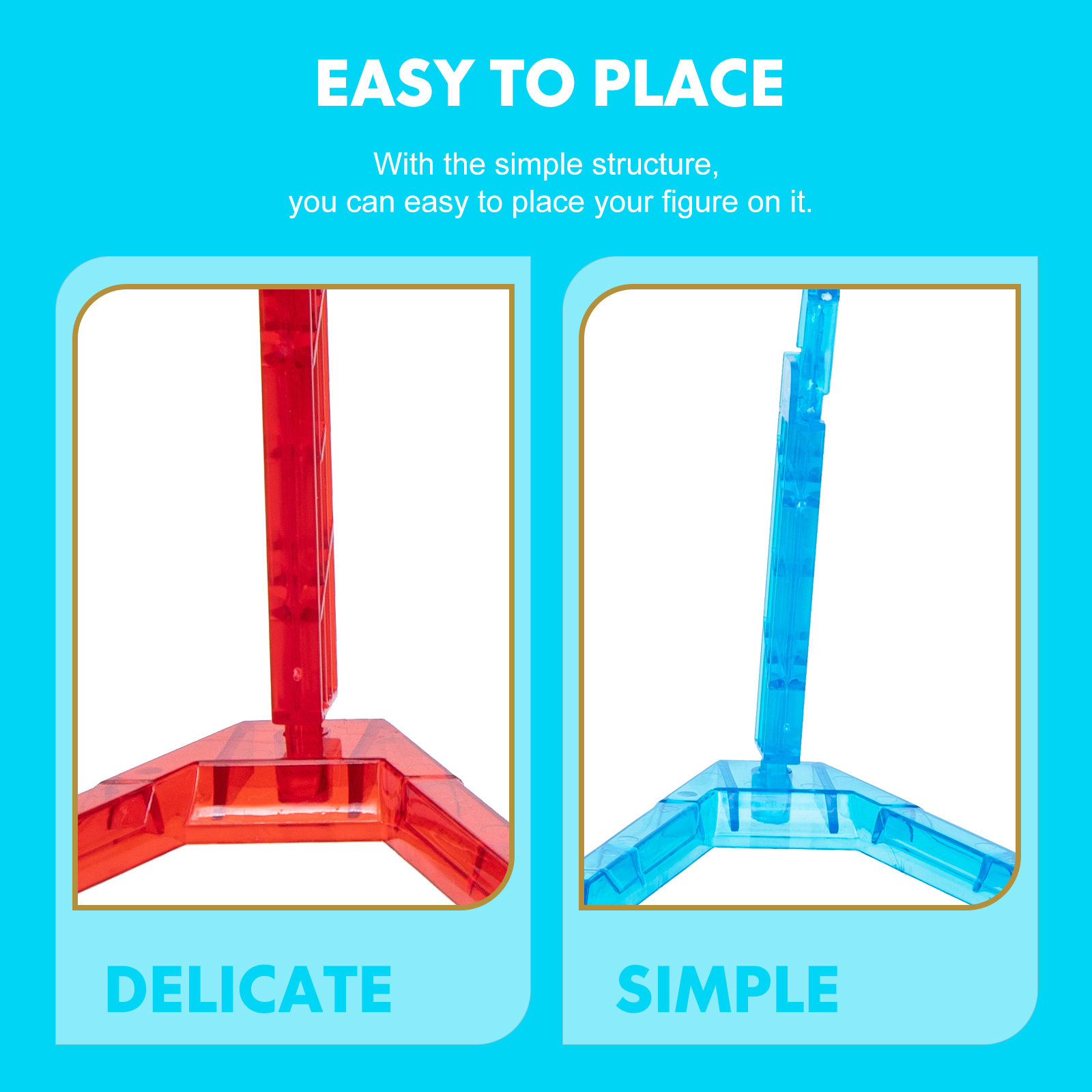 3Pcs Figure Display Stand Plas - Action Figure Stand ulasan dan harga