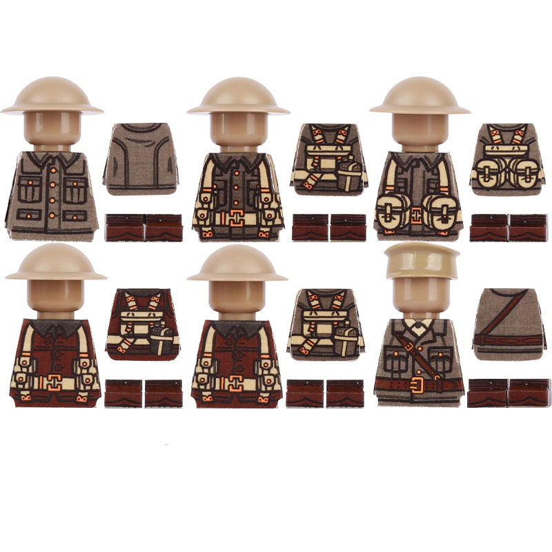 WW2 Military Soldier Printed P - Lego Minifigure Holder ulasan dan harga