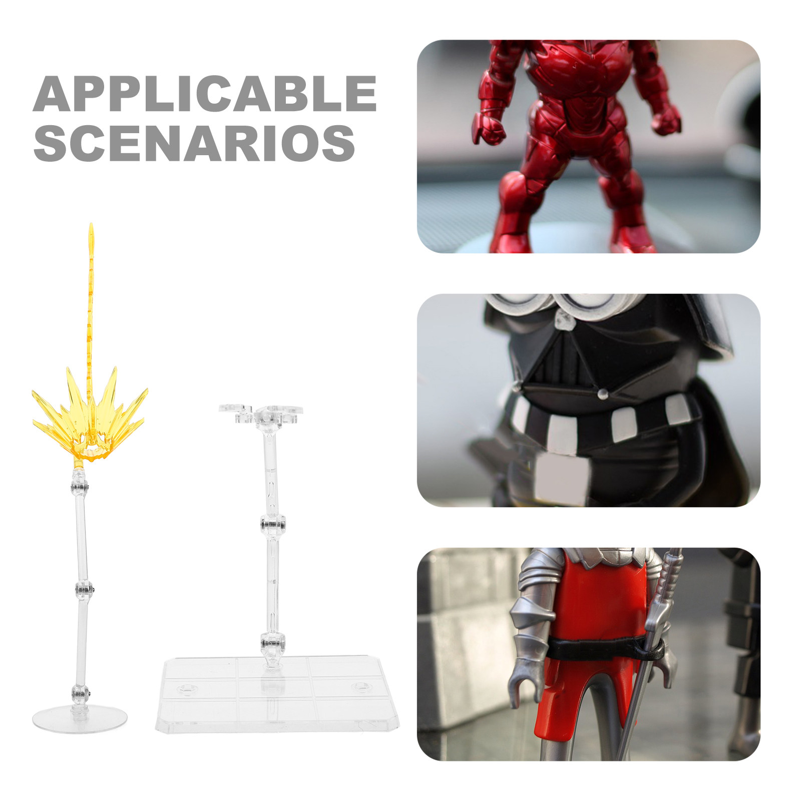 2Pcs Effect Stand Adjustable A - Action Figure Stand ulasan dan harga
