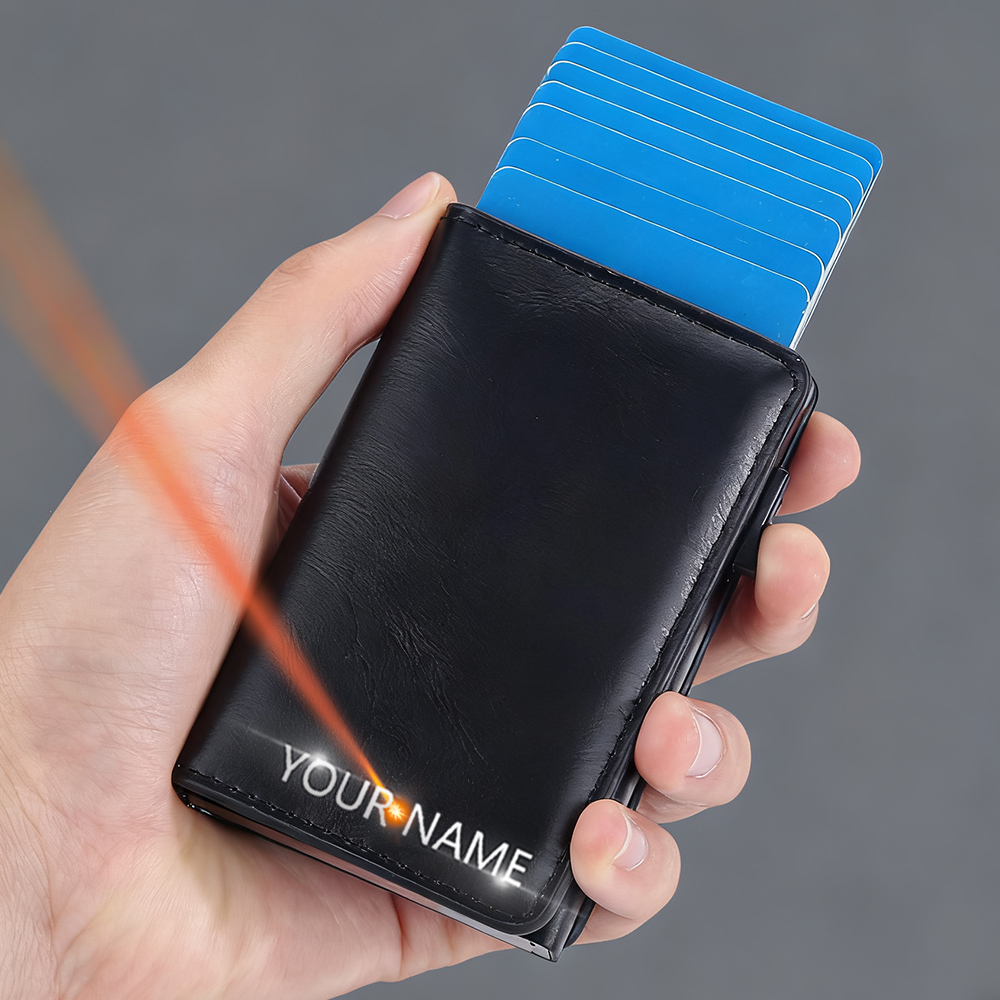 New RFID Mini Men Card Wallets - Card Top Loader ulasan dan harga
