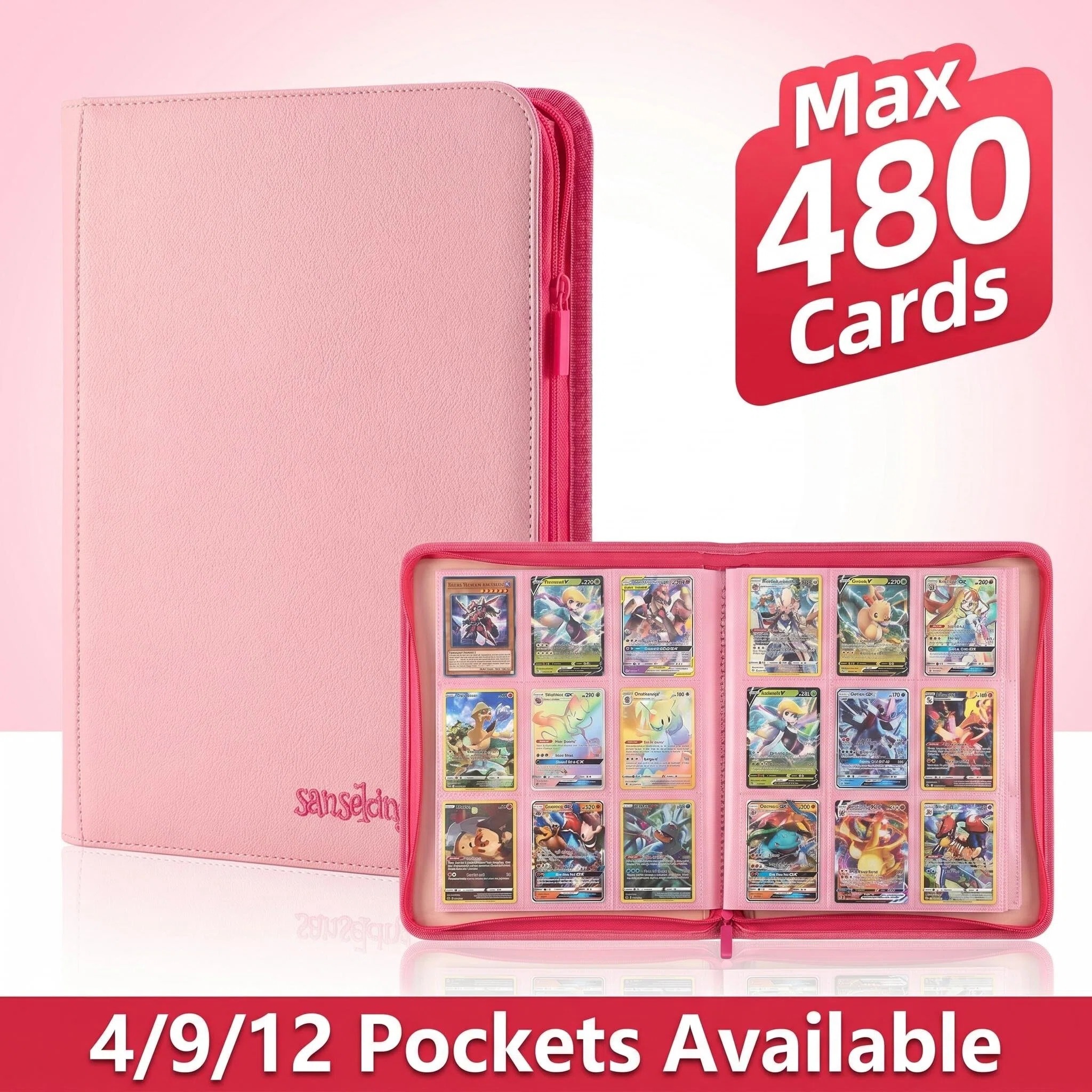 Sanseking Double-Sided Zipper  - Pokemon Binder Card ulasan dan harga