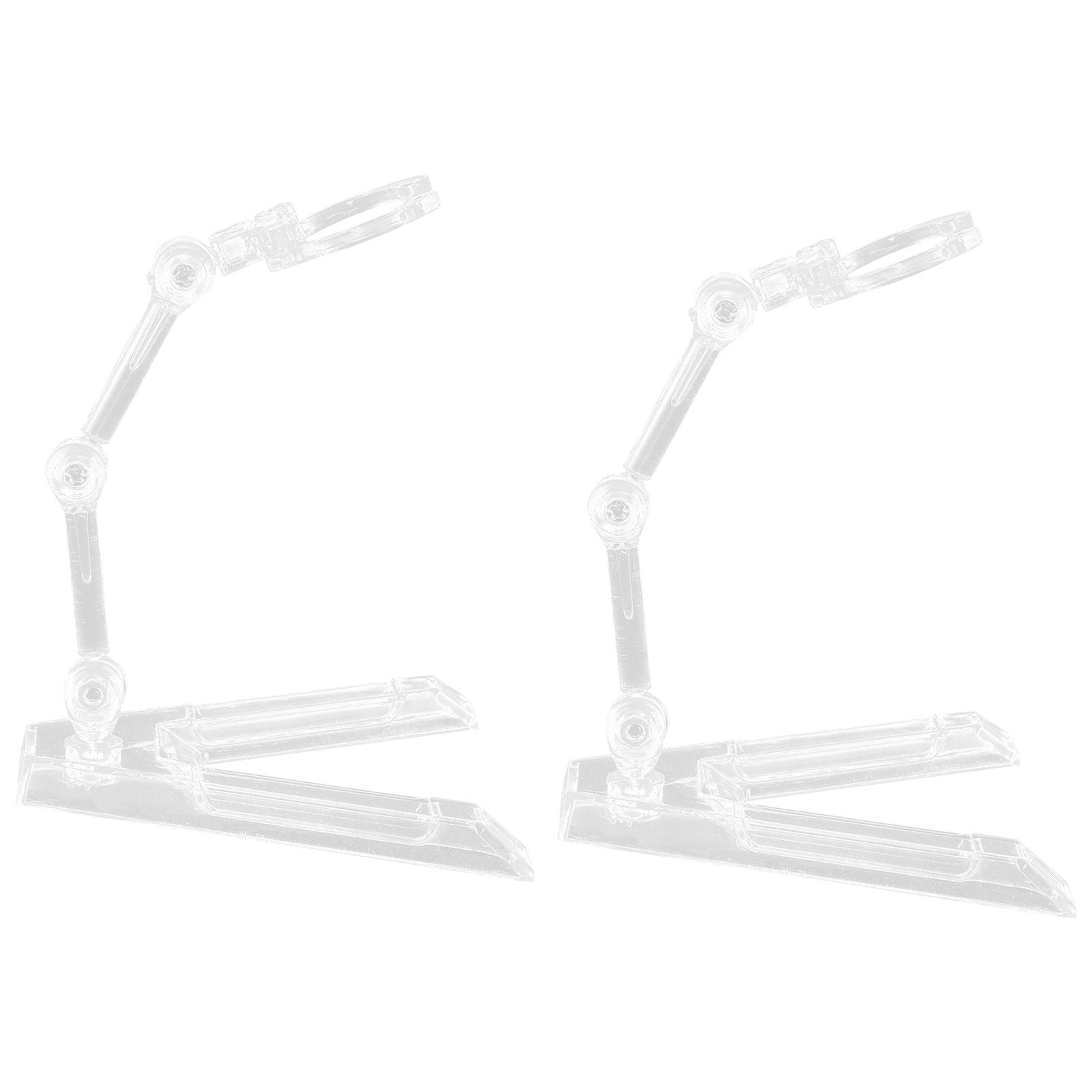 4Pcs Flat Bottom Plastic Figur - Action Figure Stand ulasan dan harga