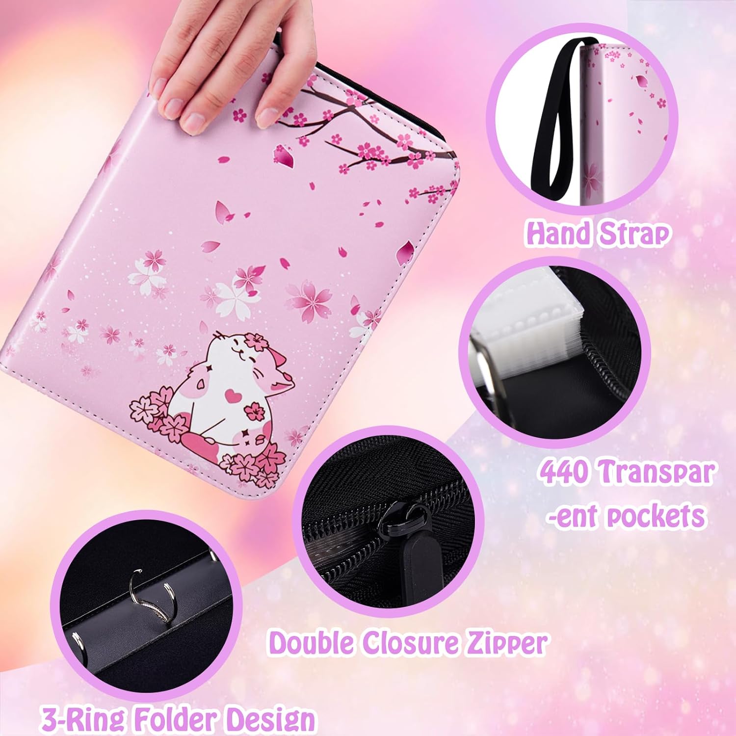 440 Card Binder for Girls with - Trading Card Binder ulasan dan harga