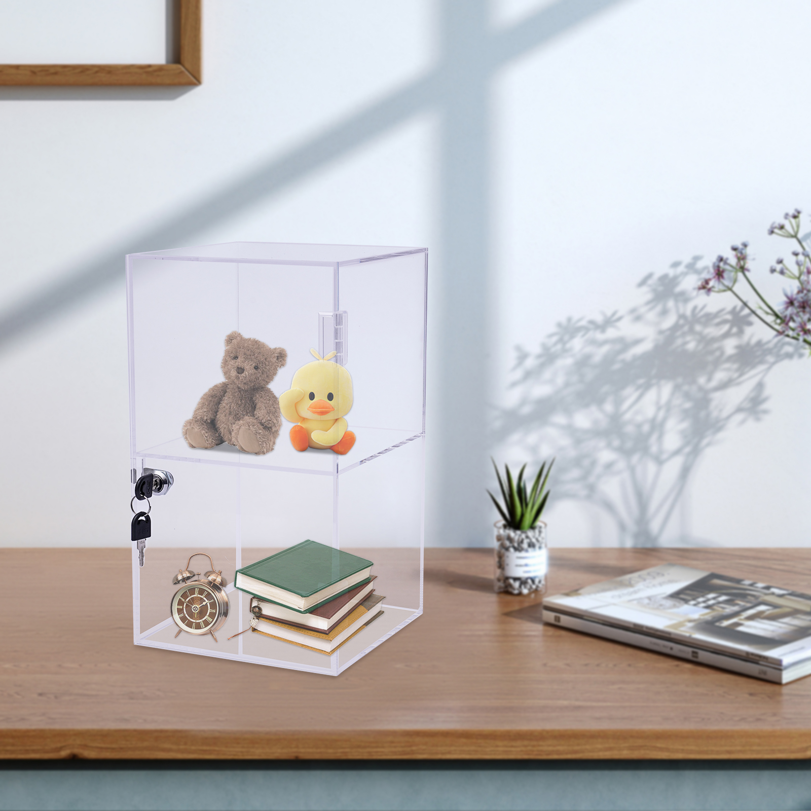 Transparent Acrylic 20x20x35cm - Display Case Acrylic ulasan dan harga