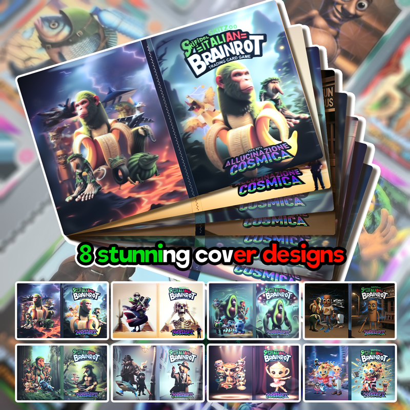 216 Pocket /set Italian Brainr - Trading Card Binder ulasan dan harga