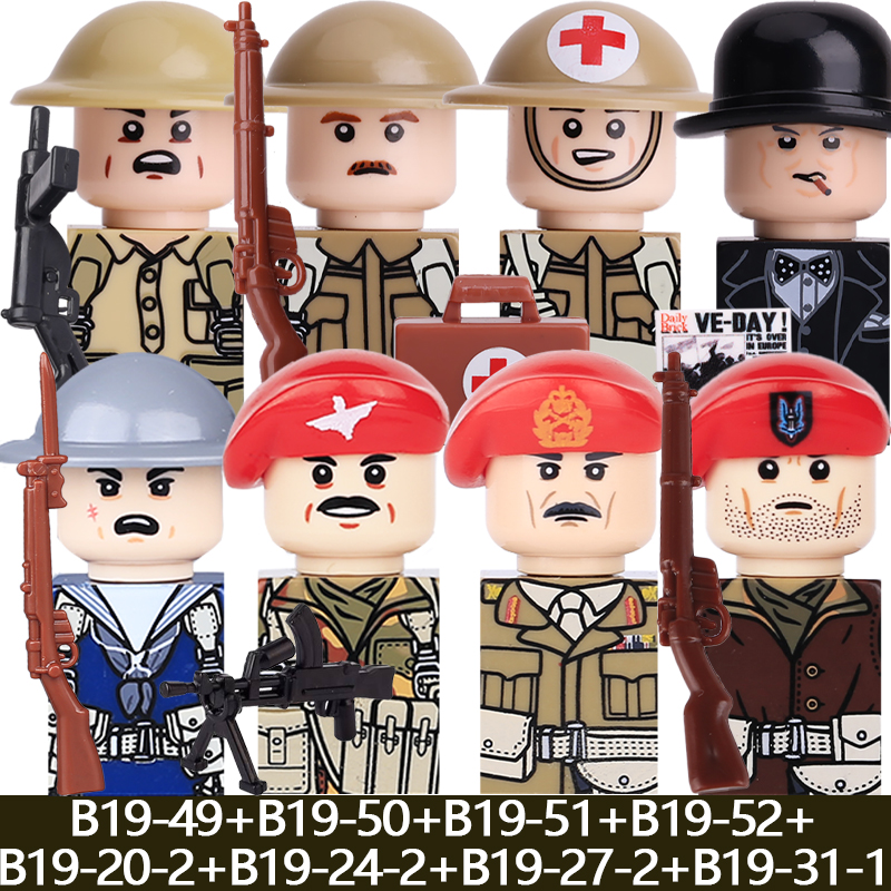 WW2 Military Soldier Figures B - Lego Minifigure Holder ulasan dan harga