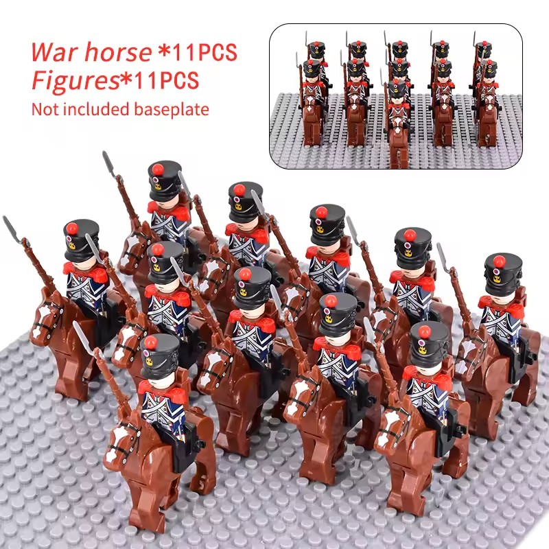 10pcs Napoleonic Wars Military - Lego Minifigure Holder ulasan dan harga