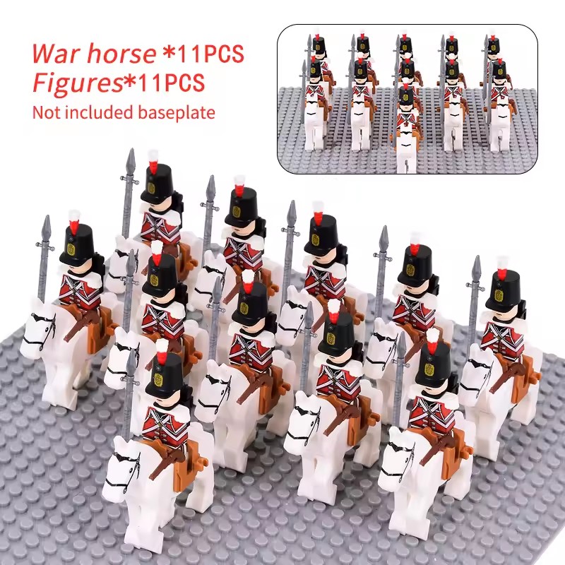 10pcs Napoleonic Wars Military - Lego Minifigure Holder ulasan dan harga