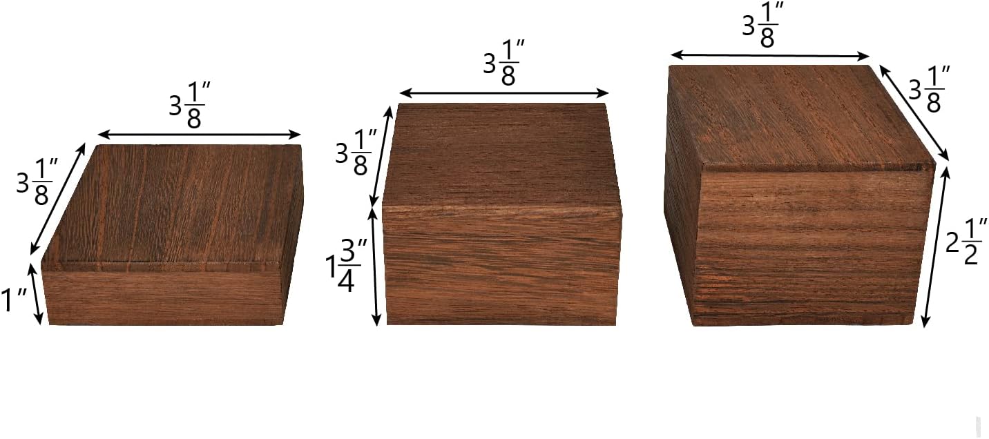 Wooden Display Risers Set - 3  - Display Risers Set ulasan dan harga